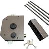 inferramenta Serratura Per Portoncino Blindato 137x166 mm Completa Di Tre Chiavi | Doppia Mandata Mezzo Giro Con Supporti e Aste - Massima Sicurezza Per La Tua Porta