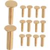 ifundom 14paia Rivetti in Rame Per Coltelli Da Cucina Viti Di Fissaggio Fai Da Te Per Manici in Legno Accessori Per Fabbricazione Di Coltelli Rivetti Per Impugnatura Mano Chiodi Per Manici