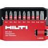 Hilti Set di 10 punte per cacciavite a torsione e portapunte S-BSC+ UNI 25/1 T (10), lunghezza: 25 mm, accessori per cacciavite ad alte prestazioni professionali per cacciavite inserto esagonale