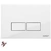MASTERBRICO Placca Valsir Tropea S Tropea 3 Winner S Cubik S Placche ORIGINALI Valsir | per cassette Wc modelli TropeaS Tropea3 WinnerS CubikS (PLACCA P3 BIANCA)