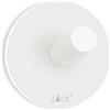 ZACK DUPLO 40155 - Gancio da parete in acciaio INOX, colore: Bianco