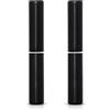Gedotec ANUBA ornamentali manicotto rotondo manicotto a clip per 3 cerniera della porta DIM SFS porta Band Ø 15 mm | Nero | Plastica Cerniera del manicotto per band altezza 112 mm |