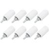 QUARKZMAN 8pz Scorrevole Cancello Guida Rullo 2.7 Rulli Nylon Cancello Supporto Assemblaggio Universale Porta Puleggia Ruote per Cancello Scorrevole Porta Elettrica Bianco