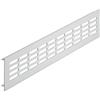 GedoTec, Griglia di ventilazione in alluminio color argento, per mobili e porte rettangolari, H6001, lunghezza 250 mm, larghezza 80 mm, prodotta in Germania