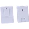 HOMSFOU Campanello Ingresso Sensore Movimento Allarme Sicurezza 315mhz | Ricevitore Wireless, Modalità Benvenuto, Bianco Plastico, 1 Sonda e 2 Unità per Porta di Casa
