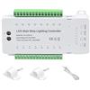 Hduacuge Regolatore del Sensore di Movimento LED Scala DC12V 24V 16Canali Dimmer Luce Notturna PIR Interior per Striscia Flessibile Scala (A)