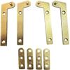 inferramenta Cerniera A Perno Rinforzata Per Armadio | CAR04 Kit Completo Per 2 Ante | Cardini Metallici Con Perno Integrato E Piastre Di Supporto