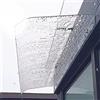 KDDEON Pensilina Tettoia per Porta e Ingresso,Pensilina Copertura in Policarbonato Trasparente Silenziosa,Tendalino per Finestra,Veranda Pensilina,per Cassette Postali,Biciclette (40x70cm/16x28)
