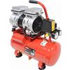 Mader Power Tools 09371 Compressore d'aria monoblocco silenzioso, 6 l, portatile, silenzioso, economico, ecologico