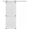 vidaXL Porta del fienile Corona 80 x 210 cm Legno Massello di Pino, Porta scorrevole elegante, design rustico, divisorio interno resistente, salvaspazio e facile da montare