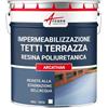 ARCANE INDUSTRIES Guaina liquida per terrazzi, Guaina impermabilizzante ARCATHAN - 15 kg Bianco - ARCANE INDUSTRIES