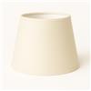 Generico 30 cm Paralume Cono, Tessuto di Cotone con PVC Bianco, Prodotto Artigianale, per Lampada da Tavolo, Piantana (Avorio)