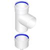 Conti - TEE 90° D. 80 CON TAPPO SCARICO CONDENSA PRESSOFUSO PER CALDAIA CONVENZIONALE - CNTTEISCM8V