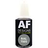 Alex Flittner Designs Pennarello per vernice RAL 7005 GRIGIO TOPO satinato opaco 20ml Penna per ritocchi Acrilico Vernice per ritocchi Vernice per riparazioni Legno Metallo Mobili Bagno