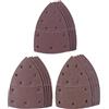 Einhell - Set di 15 fogli di carta vetrata Delta (accessori per levigatrice multiuso, 15 fogli di carta vetrata, 150 x 150 x 100 mm, con velcro, 5 x P60, 5 x P120, 5 x P180)