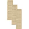 DecoMeister Porte a Lamelle in Legno 494x1700 mm Confezione da 3 - Porta Lamella Pino Massiccio - Anta per Armadio a Persiana Aperta - Frontali Mobili e Antine per Guardaroba - Legno Naturale Grezzo