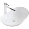 Rea - Lavabo Da Appoggio Royal 60 Lavandino Bagno 615 X 355 X 155 mm Ceramica (Bianco)