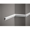 Decoration Cornice Decorativa da Parete Boiserie, Profilo 3D in Polimero Duro Bianco, 2 m, Verniciabile di alta qualità e resistente all'Umidità, Profilo Cucina, Bagno, Sala, Soggiorno. (3,9x2x200cm)