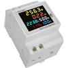 Frefgikty Din Rail AC Monitor 6IN1 40-300V 100A Tensione Corrente Fattore di Potenza KWH Elettrico Misuratore di Frequenza di Energia Volt AMP