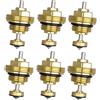 Daaxing Nucleo Valvola a Spillo di Ritorno per Collettore Riscaldamento a Pavimento M30x1.5, Nucleo Valvola a Spillo di Ritorno in Ottone, Nucleo Valvola a Spillo di Ritorno M30x1.5 per Attuatore UFH