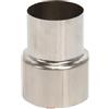 Generico Riduttore for tubo della stufa in acciaio inossidabile, connettore for tubo di riduzione del rivestimento del camino, adattatore di accoppiamento for giunto del camino(90mm 60mm)