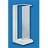 Negrari Hobby Box Cabina Doccia Riducibile Tre 3 Lati 70x70x70 H 184 cm Simmetrica Muro Parete Apertura Centrale Bianco Profili PVC Ante Scorrevoli Soffietto Tagliabile Accorciabile Arredo Bagno