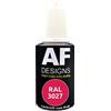 Alex Flittner Designs Penna per vernice RAL 3027 Rosso Lampone satinato 20ml Penna per riparazione Acrilico Vernice per ritocchi Vernice di riparazione Legno Metallo Mobili Bagno