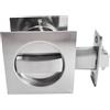 betensh Serratura per Porta Scorrevole Quadrata Maniglie per porte tascabili Tasca per porta serratura per porta scorrevole Set maniglia per porta invisibile 66 mm Argento