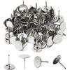 MroMax - Set di 120 chiodi per tappezzeria, 16 mm x 20 mm, con testa piatta, per mobili, divani, testiere, 160 pezzi