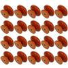 MroMax Pomelli rotondi in legno, diametro 33 mm, maniglie per armadietti, mobili da cucina, cassettiere, armadi, colore: rosso scuro, 25 pezzi