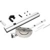 Charocean Kit per sega circolare da tavolo, 450 mm, ad alta precisione, con flip-stop regolabile