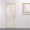 Porte Italiane, Porta Interna a Battente in Laminato High Density, Telaio in Legno e Coprifili Waterproof, con Serratura e Maniglia Hoppe Silver, 80x210 cm con Apertura SX, Colore Palissandro White