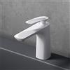 Mai & Mai Rubinetto Miscelatore Monocomando, Rubinetto Bagno Lavabo Bidet Lavandino16.5cm WAM-7201 Bianco