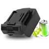 FTVOGUE Adattatore per batteria agli ioni di litio M18 per batteria 18V BL1830 BL1840 BL1850 BL1860 agli ioni di litio