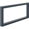 HOLZBRINK Supporto per mensola in metallo 45x20 cm HLA-A (1 pz) | Supporto per mensola lavabo da appoggio, reggimensola robusta da muro | Colore: Antracite