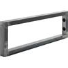 HOLZBRINK Supporto per mensola in metallo 45x15 cm HLA-A (1pz) | Supporto per mensola lavabo da appoggio, reggimensola da muro | Colore: Acciaio Grezzo Laccato
