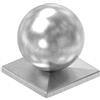 Fenau | copri colonna/montante per tubo quadro | 100x100 mm | con sfera Ø 100 mm | acciaio (grezzo) S235JR