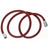 OISE ART STORE Trade Shop - Tubo Doccia Flessibile 2 Metri Rosso 200 Cm Laccio Bagno per Doccetta Box 87283 -