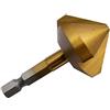 Profibohrer Svasatore conico HSS-TiN con attacco 1/4 esagonale Ø 25 mm