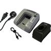 PowerSmart® 7.2-18V Power Tools Caricabatterie per Black & Decker A9251, A9252, A9262, A9267, A9274, A9275, A9276, A9282, A9527, FSB96, PS120, PS120A, PS130, PS130A, PS140, PS140A, PS145 (Grigio)