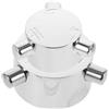 Ipetboom Maniglia per Rubinetto Doccia in Metallo, Manopola a 3 Posizioni Regolabile, Set da 2 Pezzi Compatibile per Lavabo e Cucina, Accessorio Idraulico per Bagno e Piscina