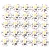 Hilitand 25 Pezzi LED Chip LED Lampada Perline Fai da Te Apparecchi di Illuminazione Ad Alta Potenza 5 V 200 Lm 1 W(Bianco caldo 3000‑3200K)