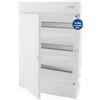 intratec 100% Shopping Intratec Quadro Elettrico Incassato 3 Righe - Quadro di Distribuzione IP40 per 54 Moduli con Porta Bianco e Guide per Facile Installazione Elettrica in Casa e Azienda - 522 x 392 x 106mm