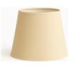 Generico 30 cm Paralume Cono, Tessuto di Cotone con PVC Bianco, Prodotto Artigianale, per Lampada da Tavolo, Piantana (Crema)