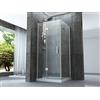 Bagno Italia Box Doccia cm 70x90 vetro trasparente cristallo 8 mm Apertura porta a battente verso esterno I
