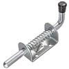 Toolstar - Chiavistello a molla, 12 x 128 mm, in ferro, per porte, porte, porte, ecc. (1 pezzo)