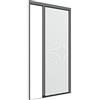 Zanzanet Zanzariera laterale orizzontale su misura frizionata New Euro cassonetto 38mm binario 4mm porta finestra giardino balcone personalizzabile 14 colori 2 reti Made in Italy Grigio Raffaello