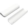 Goldenwarm 2 maniglie nascoste per mobili da cucina, 128 mm, colore bianco