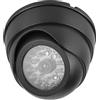 Sonew Telecamera fittizia, telecamera di sicurezza a cupola CCTV finta con 30 LED IR per la sicurezza domestica