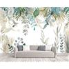 Naturempress Carta Da Parati Moderna 500X260（Larghezza x Altezza） Foglie Tropicali Eleganti Uccelli E Fiori Fotomurali Moda Decorazione da Muro XXL Poster Gigante Design Carta per pareti